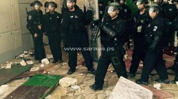 إصابة 4 من شرطة الاحتلال بالمسجد الاقصى
