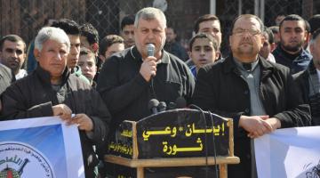 صور... الجهاد تنظم وقفة تضامنية مع الأسير المضرب عن الطعام محمد القيق