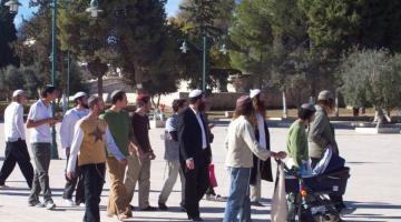 مستوطنون يقتحمون باحات المسجد الأقصى