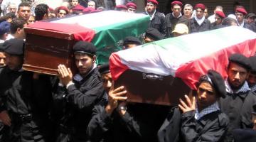 صور عملية اغتيال القائدين المجذوب وتشييعهم للجنان