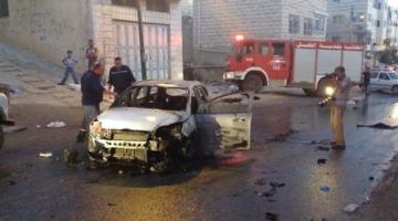 إصابة مستوطنين بعد حرق مركبتهم بالخليل