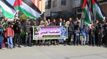 صور.. الجهاد بمخيم المغازي تنظم وقفة الوفاء إسناداً وتضامناً مع القدس وانتفاضتها