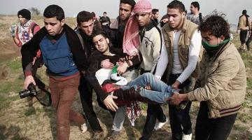 إصابة 5 مواطنين بمواجهات مع الاحتلال شرق غزة