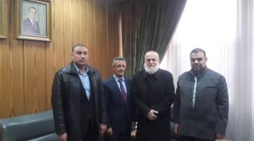 عزام يلتقي رئيس مكتب الاتصال القومي لحزب البعث العربي الاشتراكي