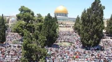 ربع مليون  فلسطيني أدو  صلاة الجمعة الأولى من رمضان في الأقصى