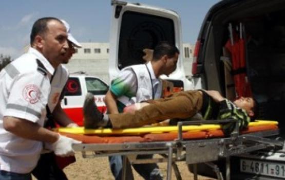 اصابة مواطنة برصاص الاحتلال شرق خان يونس