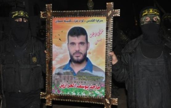 "تقرير مصور".. "الإعلام الحربي" ينظم حفلاً تأبينياً للشهيد القائد "ماجد الحرازين" في مدينة غزة
