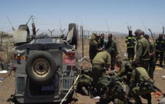 انقلاب جيب عسكري صهيوني شمال الضفة المحتلة