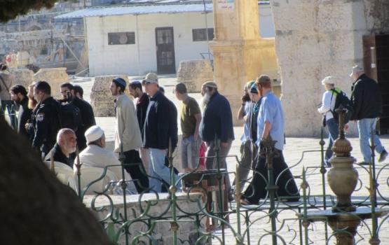 مستوطنون يقتحمون الأقصى وسط حراسة مشددة