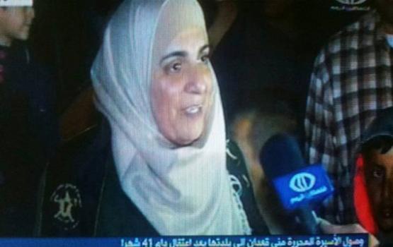 المحررة قعدان: لن يهدأ لي بال إلا بخروج جميع الأسيرات من السجون
