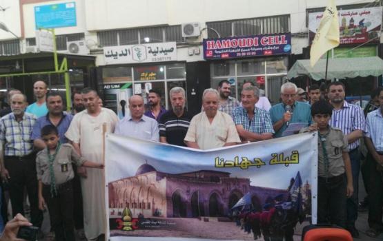 الجهاد تنظم وقفة تضامنية مع المسجد الأقصى في مخيم "نهر البارد"