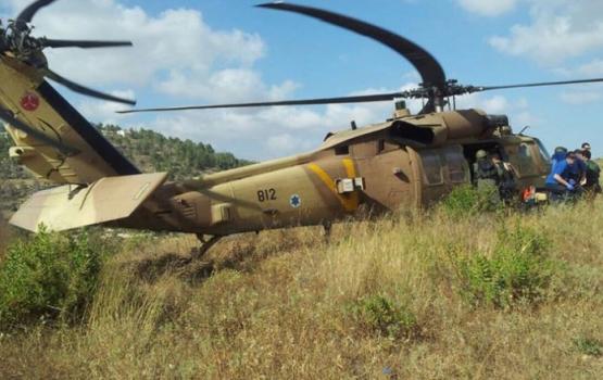 تحطم مروحية عسكرية صهيونية بالقدس ونجاة طاقمها