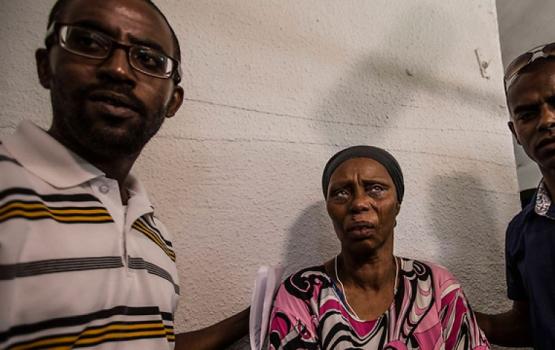 تظاهرة للمطالبة بالإفراج عن "منغستو" أمام سجن "هداريم"