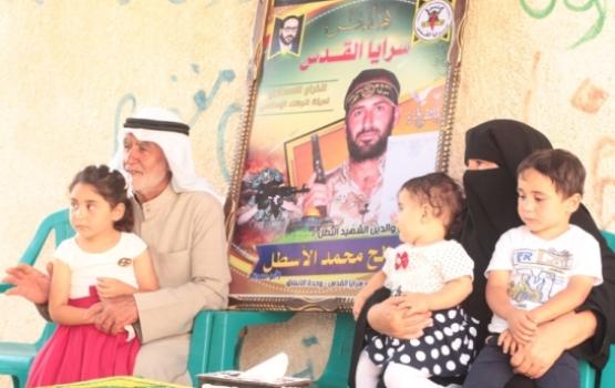 صور.. المجاهد صالح الأسطل: من جنة الأرض لجنة السماء ارتقى شهيداً