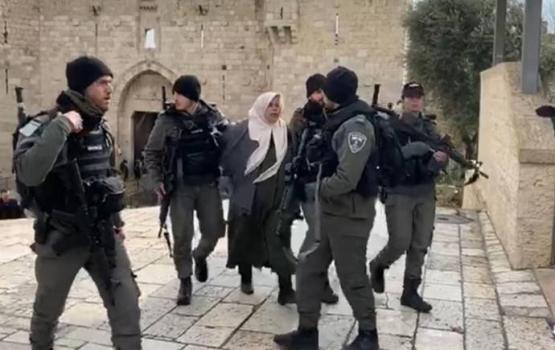 الاحتلال يعتقل سيدة بزعم تنفيذها عملية طعن بالقدس 