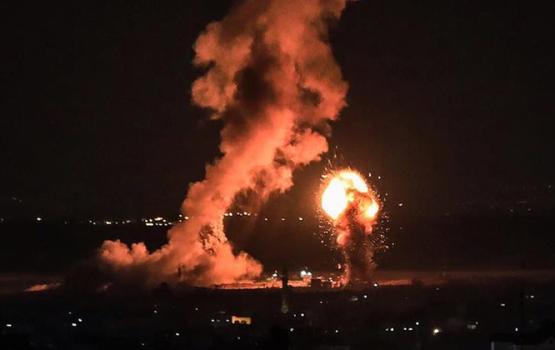 طائرات العدو تستهدف موقعاً للمقاومة جنوب القطاع